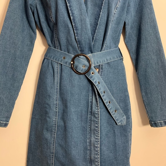 Fashion Nova Cash That Money Blazer Denim Dress - Picture 6 of 8